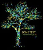 Colorful Tree And Text Stock Image