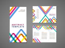 Colorful triangle pattern background tri fold brochure vector illustration Colorful triangle pattern background tri fold brochure vector illustration