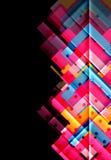 Colorful triangles and arrows on dark background royalty free illustration Colorful triangles and arrows on dark background royalty free illustration