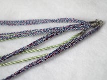 Colorful twisted cords jewelry Royalty Free Stock Images Colorful twisted cords jewelry Royalty Free Stock Images