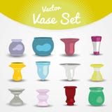 Colorful vases set. Includes high resolution image, Illustrator CS and EPS10. Vector with transparency royalty free illustration Colorful vases set. Includes high resolution image, Illustrator CS and EPS10. Vector with transparency royalty free illustration