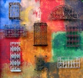 Colorful wall. Details Colorful wall. Details