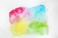 Colorful watercolor paint on white canvas. Super high resolution and quality. vector illustration Colorful watercolor paint on white canvas. Super high resolution and quality. vector illustration