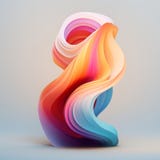 Colorful waves abstract background