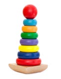 Colorful Wooden Pyramid toy royalty free stock photos Colorful Wooden Pyramid toy royalty free stock photos