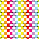 Colori e bianco di carta dell'arcobaleno delle bande intrecciati modello senza cuciture illustrazione di stock Colori e bianco di carta dell'arcobaleno delle bande intrecciati modello senza cuciture illustrazione di stock
