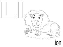 Coloring Alphabet For Kids,L Stock Image