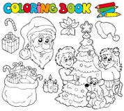 Coloring book with Christmas theme