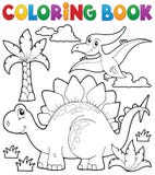 Coloring book dinosaur theme 1 Royalty Free Stock Images Coloring book dinosaur theme 1 Royalty Free Stock Images