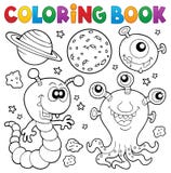 Coloring book monster theme 2 royalty free illustration Coloring book monster theme 2 royalty free illustration