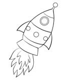 Download Rocket ship coloring page stock illustration. Illustration ...