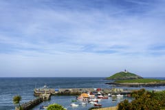 A colourful array of boats in an Irish harbour royalty free stock photo A colourful array of boats in an Irish harbour royalty free stock photo