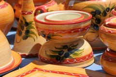 Colourful Ceramics On The French Riviera Royalty Free Stock Photography Colourful Ceramics On The French Riviera Royalty Free Stock Photography