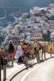 Colourful Positano, the jewel of the Amalfi Coast, with its multicoloured homes and buildings perched on a large hill overlooking Stock Images Colourful Positano, the jewel of the Amalfi Coast, with its multicoloured homes and buildings perched on a large hill overlooking Stock Images