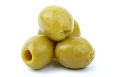 Colpo del primo piano di determinate olive snocciolate Fotografia Stock Colpo del primo piano di determinate olive snocciolate Fotografia Stock
