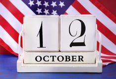 Columbus Day October 12 calendar stock images Columbus Day October 12 calendar stock images