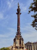 Columbus monument in Barcelona, Spain stock photo Columbus monument in Barcelona, Spain stock photo