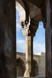 Column of mausoleum in the palace of the Shirvanshahs in Baku royalty free stock image Column of mausoleum in the palace of the Shirvanshahs in Baku royalty free stock image