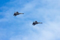Combat Aircrafts Flyby Royalty Free Stock Photography Combat Aircrafts Flyby Royalty Free Stock Photography