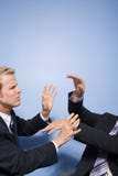 Combat d'hommes d'affaires photographie stock Combat d'hommes d'affaires photographie stock