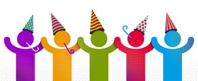 Comemorando a ilustra??o do conceito do vetor dos povos ou ?cone simples, anivers?rio da celebra??o ou divertimento do feriado, g ilustração do vetor Comemorando a ilustra??o do conceito do vetor dos povos ou ?cone simples, anivers?rio da celebra??o ou divertimento do feriado, g ilustração do vetor