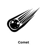 Comet icon vector isolated on white background, logo concept of stock illustration Comet icon vector isolated on white background, logo concept of stock illustration