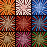Comic Book Explosion Superhero Pop Art Style Colored Radial Lines Background. Royalty Free Stock Images