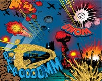 Comic book explosion - War.