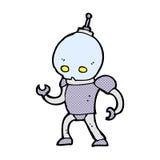 Comic Cartoon Alien Robot Stock Photo