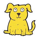 Comic Cartoon Happy Dog Stock Photo
