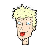 Comic cartoon man sticking out tongue. Retro comic book style cartoon man sticking out tongue Stock Photo Comic cartoon man sticking out tongue. Retro comic book style cartoon man sticking out tongue Stock Photo