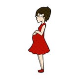 Comic Cartoon Pregnant Woman Stock Photography Comic Cartoon Pregnant Woman Stock Photography