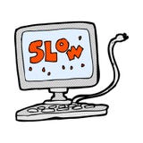 Comic Cartoon Slow Computer Stock Photo Comic Cartoon Slow Computer Stock Photo