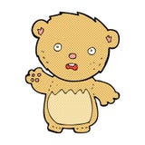 Comic Cartoon Worried Teddy Bear Royalty Free Stock Image