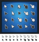 Comic Computer Cursors, Pointers And Arrows Icons vector illustration Comic Computer Cursors, Pointers And Arrows Icons vector illustration