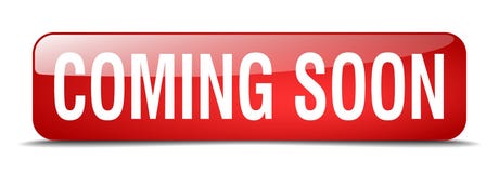 Coming soon red square isolated web button Royalty Free Stock Photos Coming soon red square isolated web button Royalty Free Stock Photos