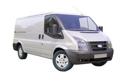 Commercial van isolated stock photo Commercial van isolated stock photo