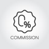 Commission zero percent icon. Badge on financial, banking or commercial theme Interest-free rate or credit concept label Royalty Free Illustration Commission zero percent icon. Badge on financial, banking or commercial theme Interest-free rate or credit concept label Royalty Free Illustration