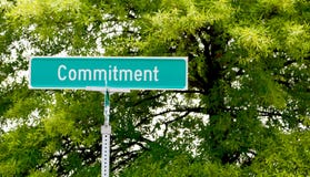 Commitment Street Sign royalty free stock photo Commitment Street Sign royalty free stock photo