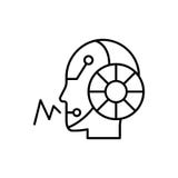 Communication, digital, robot, speak icon - Vector. Artificial intelligence stock illustration Communication, digital, robot, speak icon - Vector. Artificial intelligence stock illustration