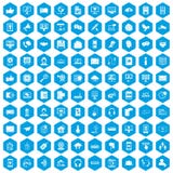 100 communication icons set blue. 100 communication icons set in blue hexagon isolated vector illustration vector illustration 100 communication icons set blue. 100 communication icons set in blue hexagon isolated vector illustration vector illustration