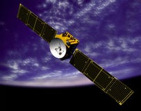 COMMUNICATION SATELLITE stock illustration COMMUNICATION SATELLITE stock illustration