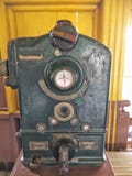 Communication tool at the retro railway station royalty free stock images Communication tool at the retro railway station royalty free stock images