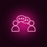 communication between two people icon. Elements of Conversation and Friendship in neon style icons. Simple icon for websites, web stock illustration communication between two people icon. Elements of Conversation and Friendship in neon style icons. Simple icon for websites, web stock illustration