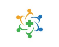 Community care health logo template royalty free stock photos Community care health logo template royalty free stock photos