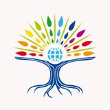 Community manager education world tree concept royalty free illustration Community manager education world tree concept royalty free illustration