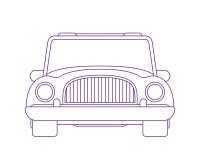 Compact mini car. Small electric machine. Front view vector illustation. vector illustration Compact mini car. Small electric machine. Front view vector illustation. vector illustration