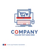 Company Name Logo Design For Cart, online, shop, store, game. Bl stock illustration Company Name Logo Design For Cart, online, shop, store, game. Bl stock illustration