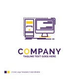 Company Name Logo Design For Computer, desktop, hardware, workst vector illustration Company Name Logo Design For Computer, desktop, hardware, workst vector illustration