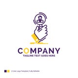 Company Name Logo Design For recruitment, search, find, human re royalty free illustration Company Name Logo Design For recruitment, search, find, human re royalty free illustration